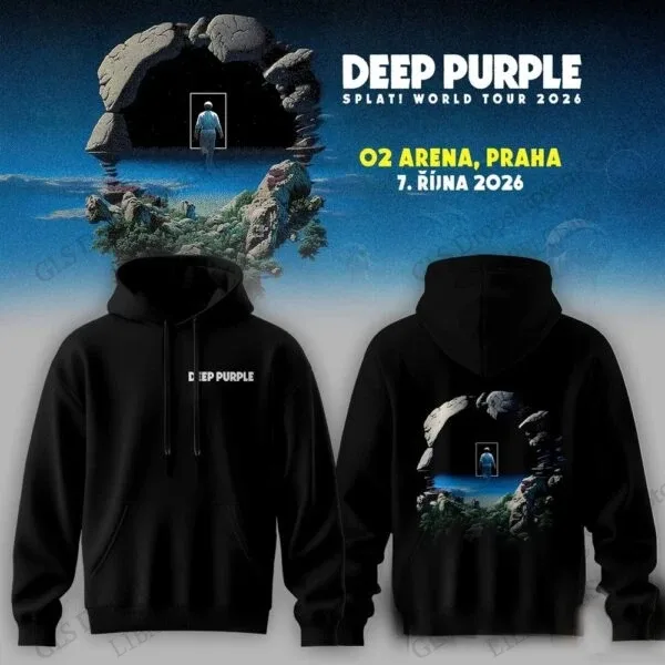 Rock Deep Purple Splat World Tour 2026 3d Print Hoodies Men Women Fashion Band Hoodies Sweatshirt Men Clothing Moletom Tracksuit