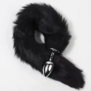 Cheap Anal Plug Metal Sexy Foxtail Anal Plug Role-play Sex Toy Male and Female Anal Plug Adult Game Couple Toys Sex Toys