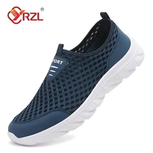 Breathable Mesh Shoes Men Slip on Male Casual Sneakers Anti-slip Mens Non Slip Flats Outdoor Walking Shoes for Man
