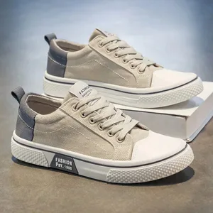 2026 Men's Canvas Shoes Outdoor Fashion Skateboard Shoes for Men Comfor Non-Slip Casual Sneakers Breathable Men Walking Shoes