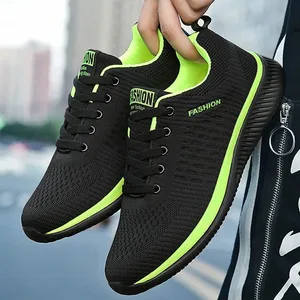 Men Running Walking Mesh Shoes Fashion Casual Sneakers Breathable Sport Athletic Lightweight Men Sneakers Casual Shoes