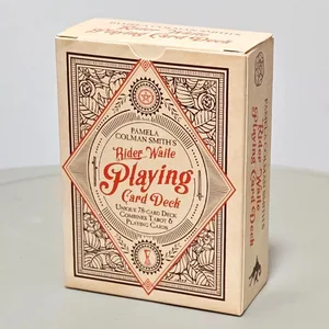 RWS Playing Card Deck: 9*6cm 78-Card Poker Deck Illustrated with RWS Images Combines Tarot and Playing Cards Double-embossed