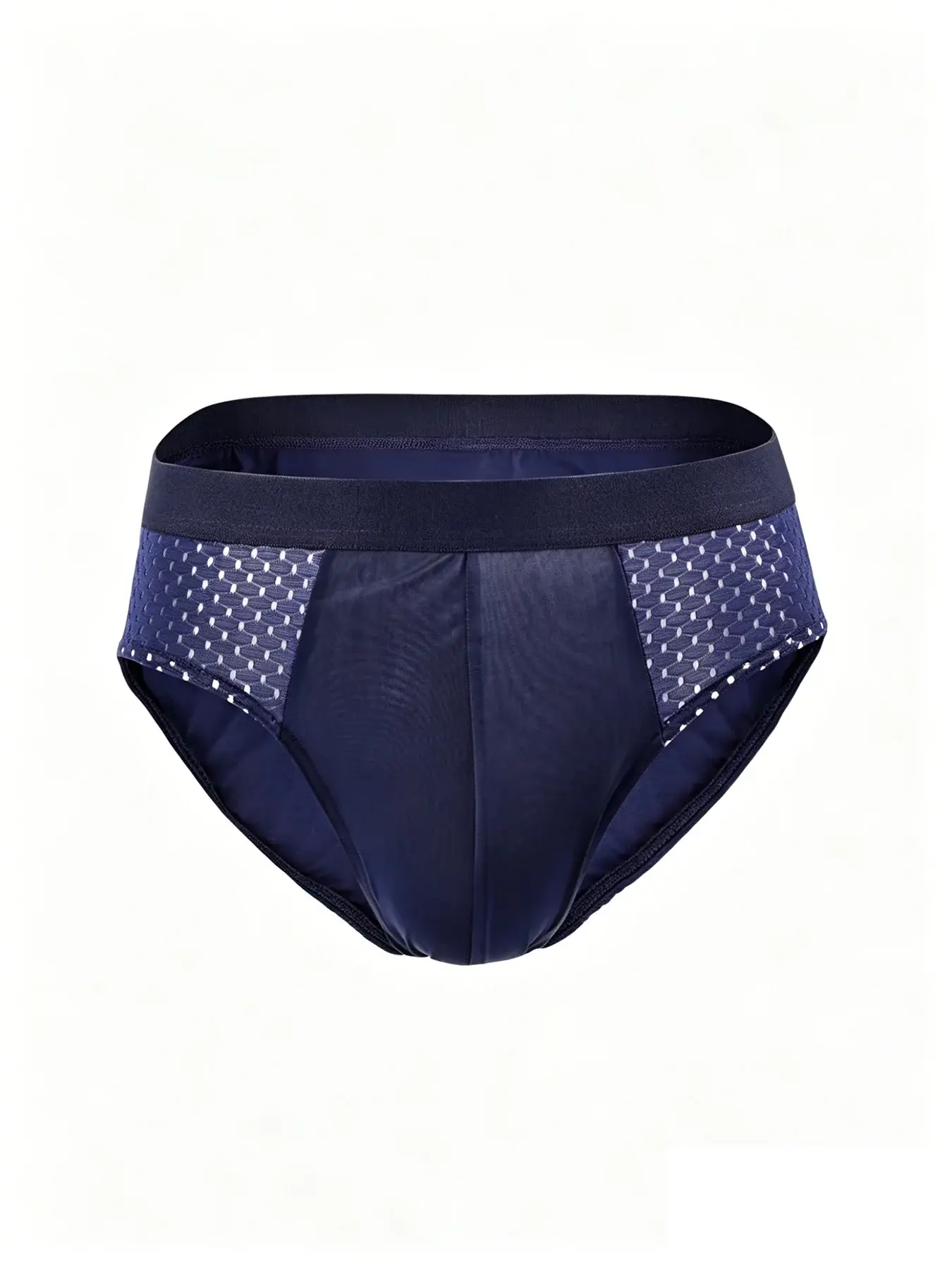 4/8 Pcs Set Ice Silk Mesh Men Briefs Breathable Quick Dry Triangle Underwear Ultra Thin Lightweight Comfortable Male Underpants