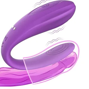Y-Pao Flexible Couple’s Vibrator Double Penetration G-Spot Stimulator Hands-Free Adult Sex Toys for Women and Couples Soft