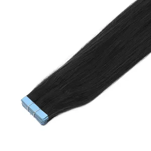 Tape in Extensions Human Hair Blonde Seamless Tape In Hair Extensions 4x0.8cm Skin Weft PU Tape On Hair 20PCS 12"-24"