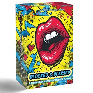 54 Card Deck 13x8cm Size BLOCKED & BLESSED ，A SASSY ORACLE DECK FOR Modern Healing Cards Set Card Games