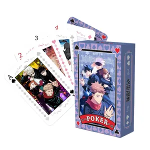 Anime Poker Toy Jujutsu Kaisen Board Game Cards Gojo Satoru Itadori Yuji Cosplay Hardcover Gift
