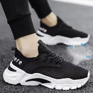 2025 Men's Summer Mesh Sneakers Lightweight and Breathable Running Shoes for Hot Weather Perfect for Sports and Casual Outfits