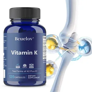 Vitamin K2 (MK-4 & MK-7) Capsules High Absorption Supplement for Bone Density Teeth Joint Cardiovascular & Immune Health