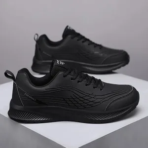 Size 38-47 High Quality Platform Sneakers Black Running Shoes for Men Waterproof Sneakers Men Wear-resistant Walking Sport Shoes