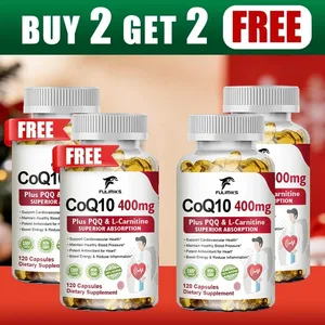 Buy 2 Get 2 Free! CoQ10 Ubiquinol 400mg Capsules Superior Absorption for Heart Health Cellular Energy & Antioxidant Defense
