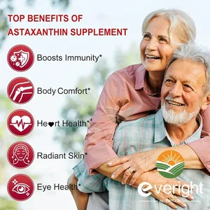 Astaxanthin Supplements 24mg Fresh Microalgae Source Grape Seed Oil Ashwagandha - Antioxidants for Healthy Skin Eyes Aging