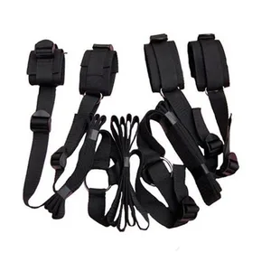 No Vibrator Erotic Slave Sex Toys For Woman Couples BDSM Bondage Set Leg Open Restraints Neck Handcuffs Ankle Cuff Straps Shop