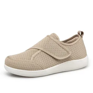 Open Shoes for Elderly Adjustable Diabetic Shoes Swollen Foot Fat Wide Hallux Valgus Bunion Orthopedics Thumb Eversion Men Women