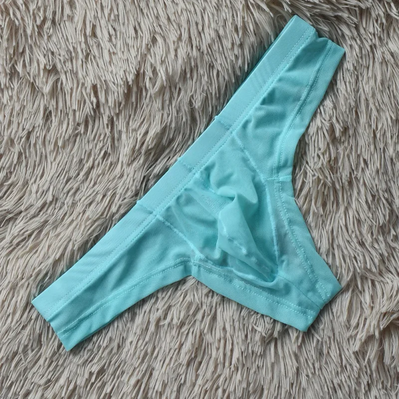 Men G Strings Transparent Mesh Low Waist Sissy Pouch Sexy Lingerie Ultra Hot Underwear For Man Japanese Thongs Men's Underpants