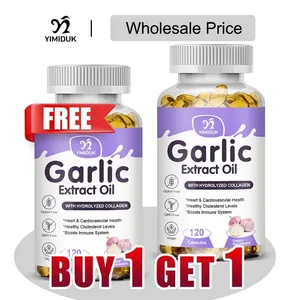 Buy 1 Get 1 Free! Pure Garlic Extract Oil Supplement for Heart Health Cholesterol & Blood Pressure Immune System Booster