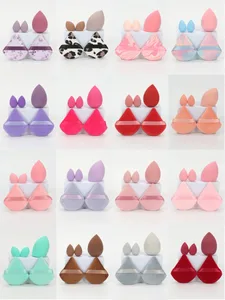 5Pcs Professional Makeup Sponge Set - Soft Gentle Multi-Purpose Tools for Perfect Foundation Powder and Blush Application