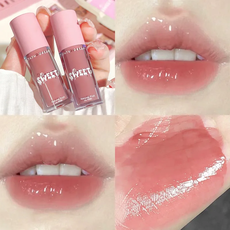 Glossy mirror lip gloss nude lip gloss moisturizing brightening complexion waterproof long-lasting for a flawless finish