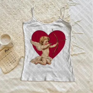 Crop Tops Y2k Clothes Women Women's Corset Top 90s Clothes Vintage Aesthetic Clothing Harajuku Where Are You Emo Summer Cuteore
