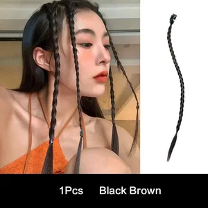 1Pcs Synthetic Braid Wig with Strong BB Clips Lightweight Box Braid Ponytail Hair Pieces for Women Fashion Accessory