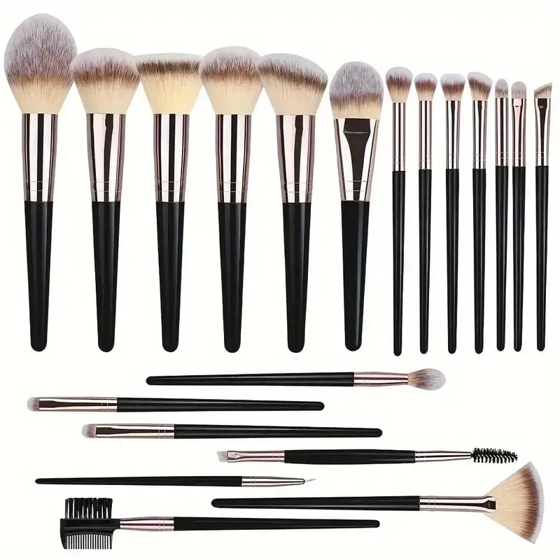 Luxe Makeup Brushes Set Soft Fluffy Cosmetics Foundation Blush Powder Eyeshadow Kabuki Blending Makeup Brush Beauty Tool