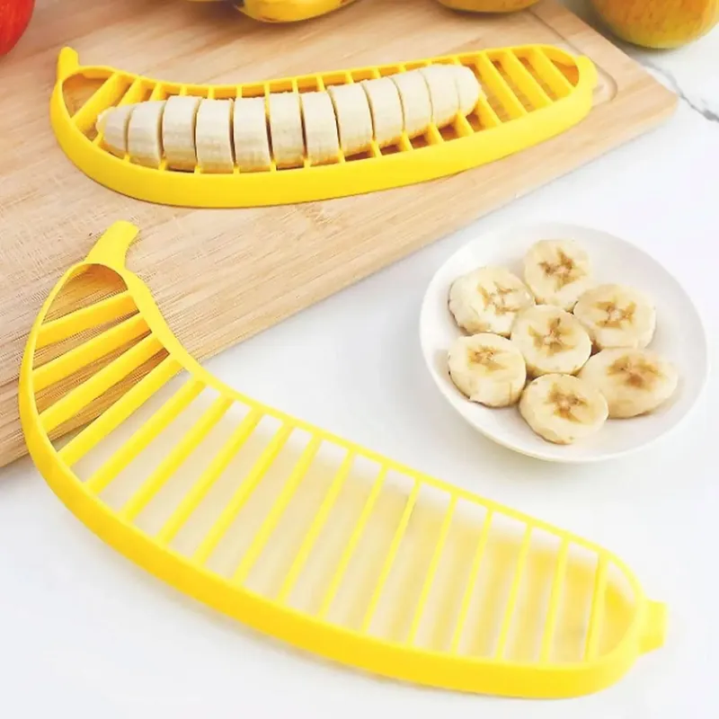 1pc divisor de banana prato de frutas salada de frutas fatiador de banana — image 4