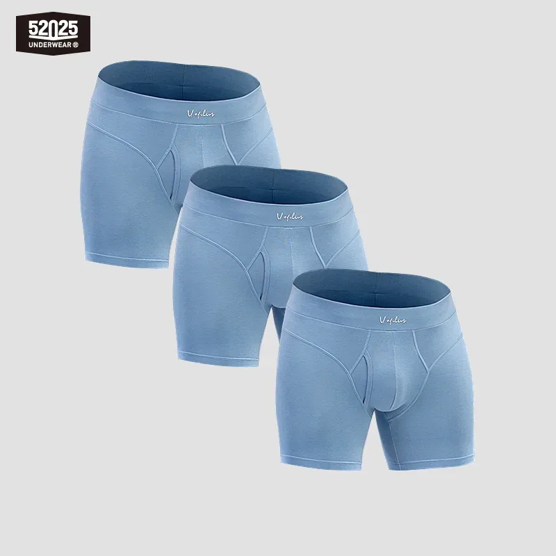52025 Men's Cotton Modal Boxer Briefs – Ultra-Soft Breathable Underwear with Extended Coverage, All-Day Comfort and Modern Fit — image 10