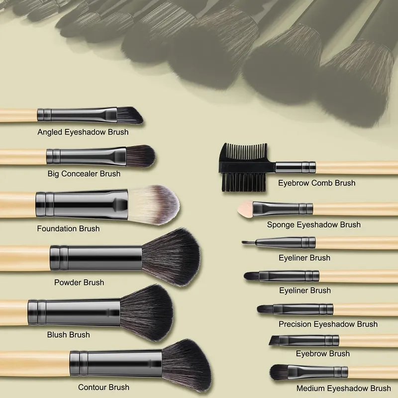 13/32Pcs Makeup Brushes Set Professional Beauty Cosmetics Foundation Powder Eyeshadow Kabuki Blending Blush Makeup Brush Tool — image 2