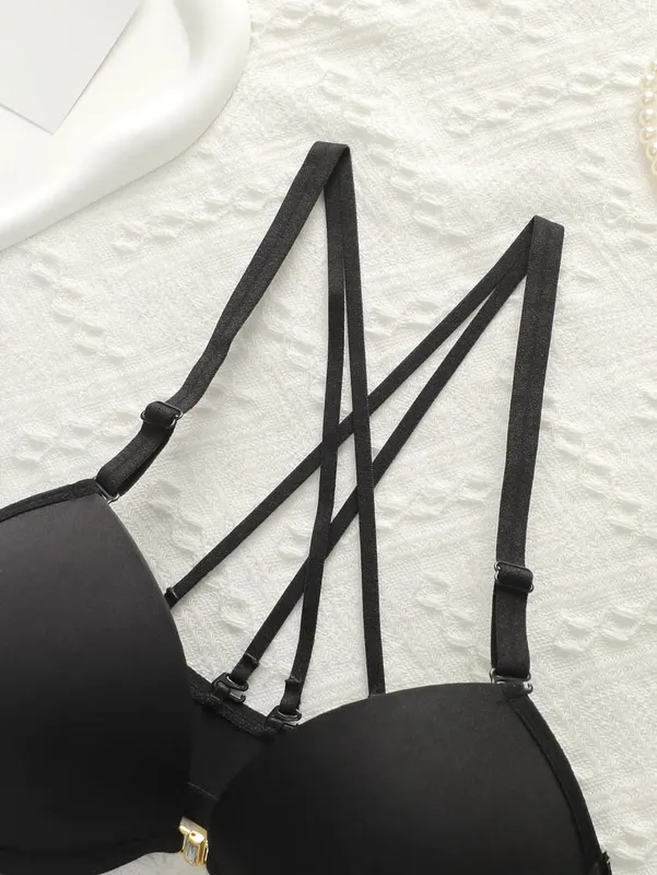 Women's Front Closure Push Up Bra and Panty Set Underwire Lingerie Set 2 Piece Underwear Sets Sexy Comfortable Daily Essentials — image 4
