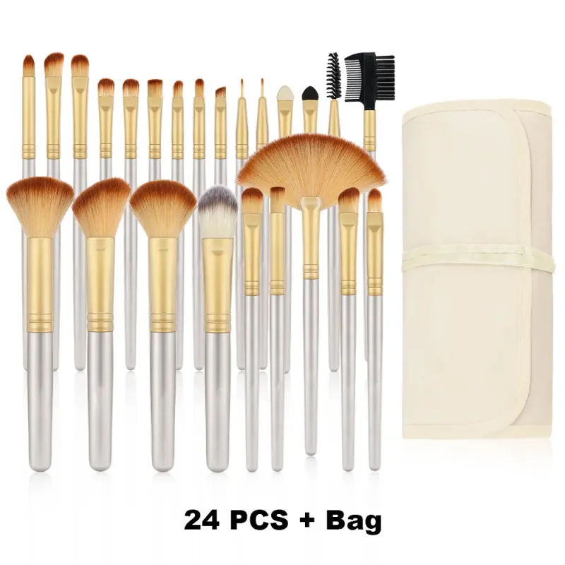 18/32Pcs Makeup Brushes Professional Soft Fluffy Cosmetics Foundation Powder Eyeshadow Kabuki Blending Blush Makeup Brush Tool — image 26