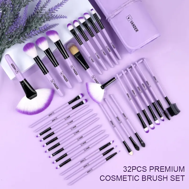 18/32Pcs Makeup Brushes Professional Soft Fluffy Cosmetics Foundation Powder Eyeshadow Kabuki Blending Blush Makeup Brush Tool — image 6