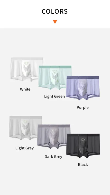 52025 Men's Ultra-Thin Boxers (3-Pack) – Feather-Light Ice-Silk Fabric, Color-Changing Pouch and Weightless Second-Skin Comfort — image 11