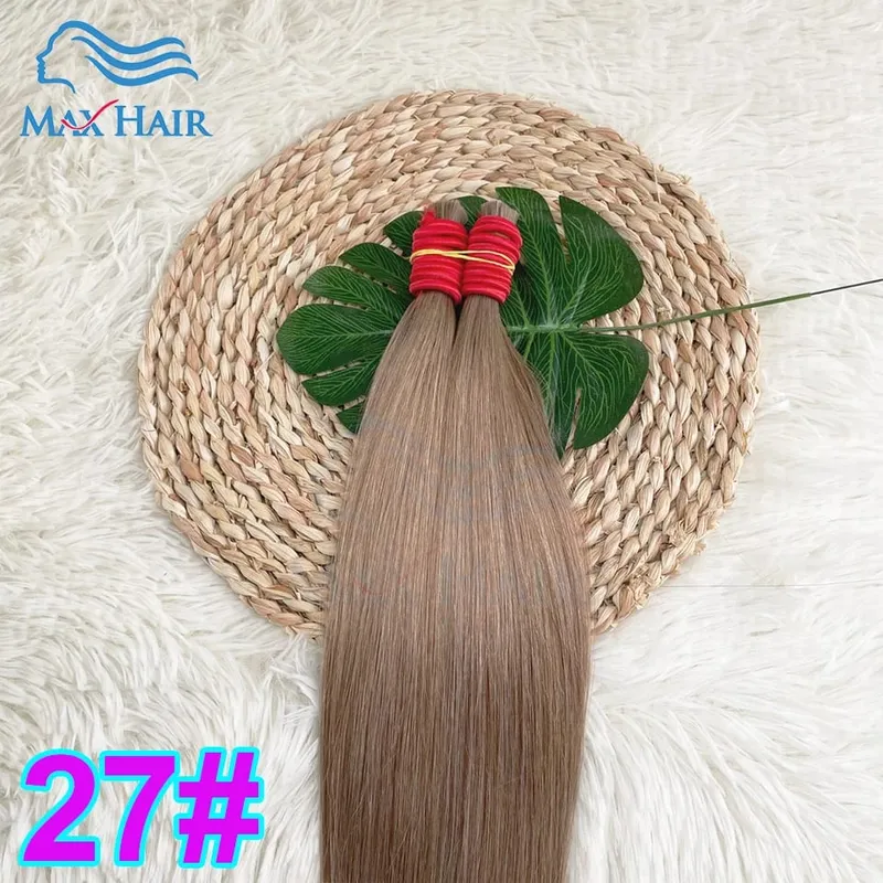Human Hair Bulk No Weft 100% Bundles 613 Straight Highlight Original Bulk Extensions Russian Natural Unprocessed Blonde Hair — image 22