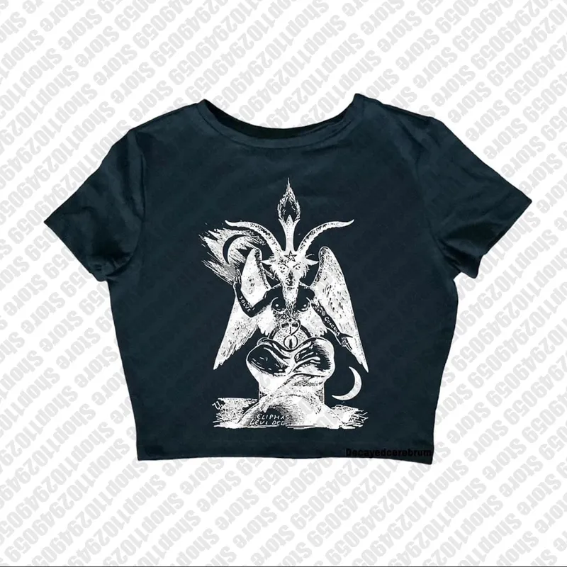 2000s Tops Gothic Emo Girls Camisole Tops Printing Grunge Crop Tops Y2k Clothes Vintage Punk Women's Corset Tank Top Baby Tees