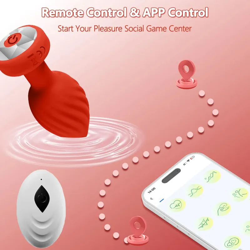 Wireless Bluetooth Anal Plug Vibrator Female Vagin Stimulator APP Remote Control Butt Plug Massager Adult Sex Toys for Man Women — image 4
