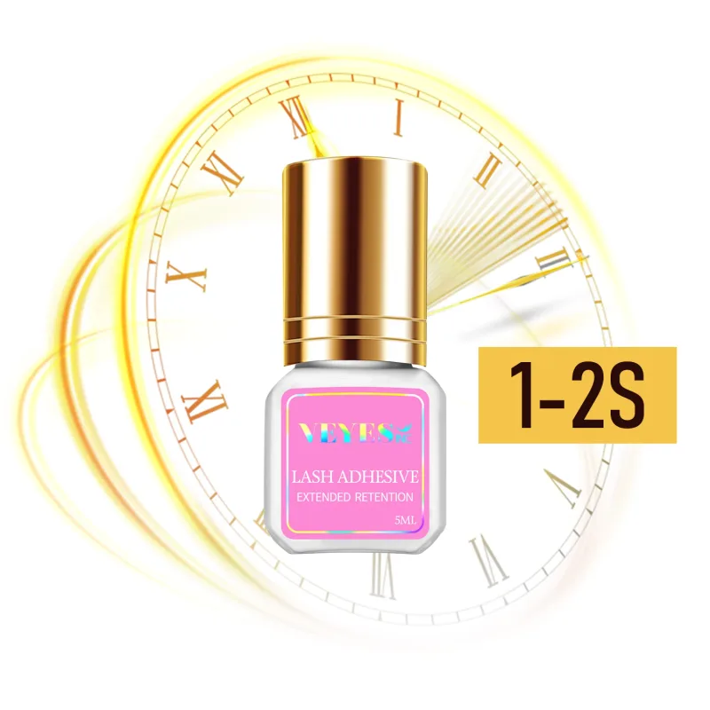 Veyes Inc 5ml/10ml 0,3 giây Keo nối mi Vận chuyển từ Mỹ Veyelash Khối lượng lưu giữ 7 tuần Rõ ràng Chất kết dính mi — image 3