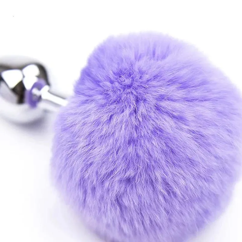 Metal Plush Rabbit Tail Anal Plug Prostate Massager Butt Plug Rabbit Ear BDSM Cosplay Erotic Sex Toys for Women Adults Sex Game — image 6