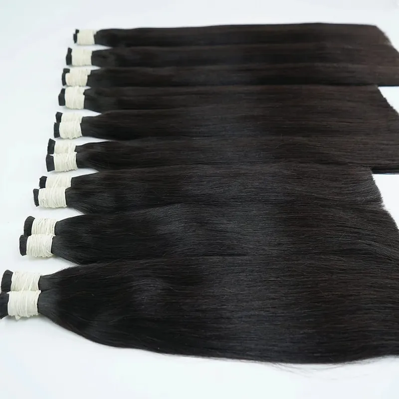 Human Hair Bulk No Weft 100% Bundles 613 Straight Highlight Original Bulk Extensions Russian Natural Unprocessed Blonde Hair — image 11