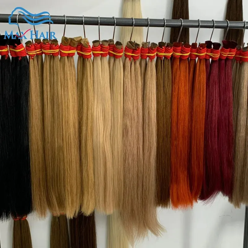 Human Hair Bulk No Weft 100% Bundles 613 Straight Highlight Original Bulk Extensions Russian Natural Unprocessed Blonde Hair — image 6