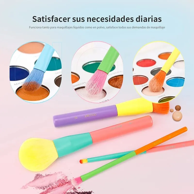 Docolor 15PCS Makeup Brushes Set Kabuki Foundation Powder Blush Eyeshadow Face Blending Concealer Makeup Brushes Beauty Tool