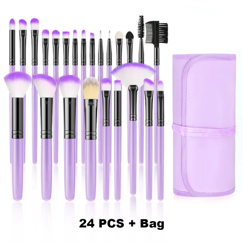 18/32Pcs Makeup Brushes Professional Soft Fluffy Cosmetics Foundation Powder Eyeshadow Kabuki Blending Blush Makeup Brush Tool — image 13