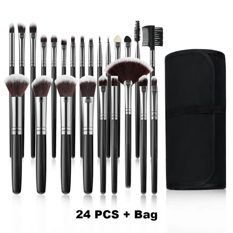 18/32Pcs Makeup Brushes Professional Soft Fluffy Cosmetics Foundation Powder Eyeshadow Kabuki Blending Blush Makeup Brush Tool — image 19