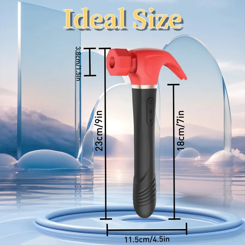 Hammer Vibrator Multifunctional Sex Machine G Spot Stimulation Telescopic Dildo Vaginal Masage Cit Sucking Female Masturbator
