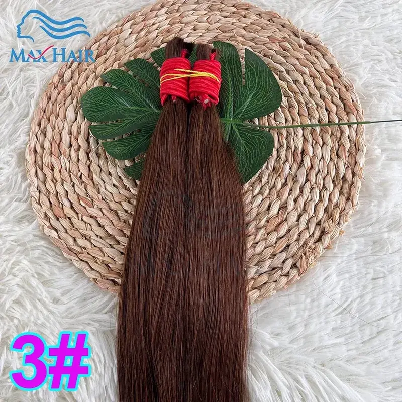 Human Hair Bulk No Weft 100% Bundles 613 Straight Highlight Original Bulk Extensions Russian Natural Unprocessed Blonde Hair — image 8