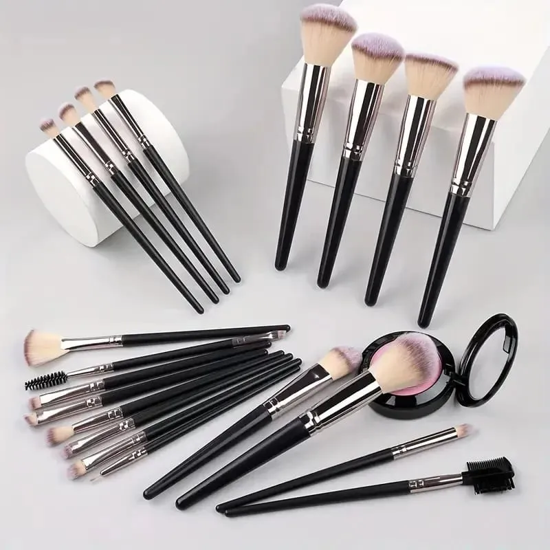 Luxe Makeup Brushes Set Soft Fluffy Cosmetics Foundation Blush Powder Eyeshadow Kabuki Blending Makeup Brush Beauty Tool