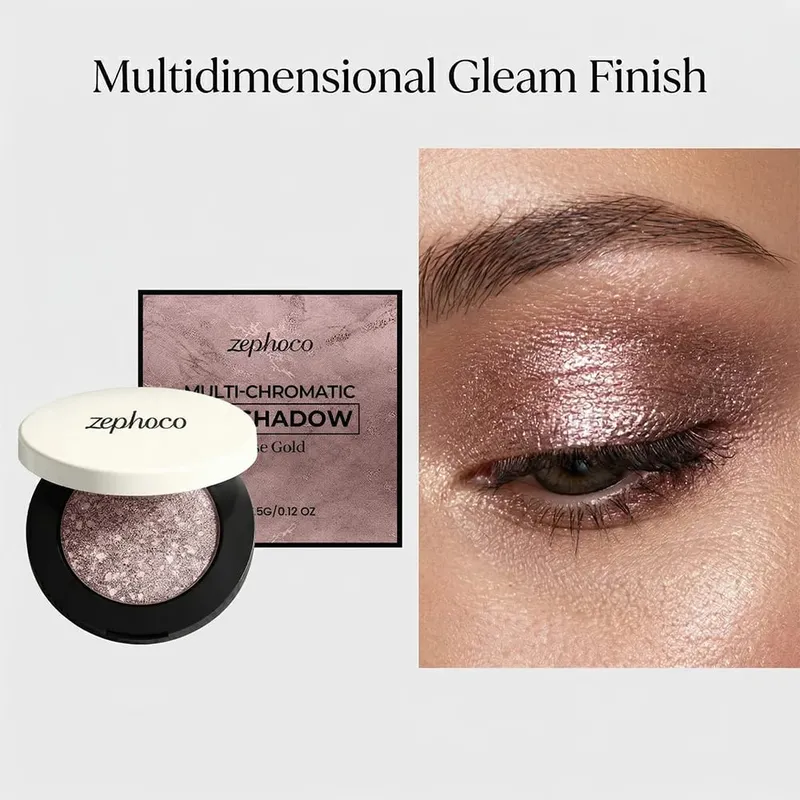 Multi Chromatic Eye Shadow Rose Gold Palette Foundation Stick Face Makeup Kit Pigmented Waterproof Cosmetics Set Daily Dating — image 2