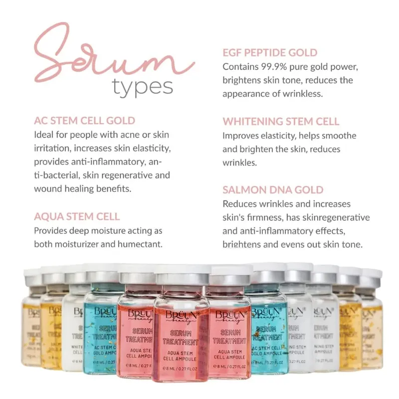 Salmon DNA Serum Dr.Pen Starter Kit Foundation Peptide AQUA Stem Cell Serum Essence Moisturise Face Skin Care 4Vials/12vials — image 3