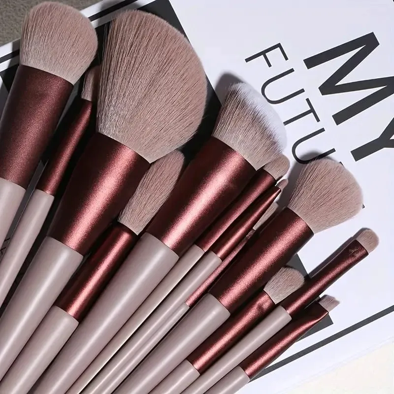 13Pcs Makeup Brush Set Soft Fluffy Cosmetic Foundation Powder Eyeshadow Kabuki Blending Make Up Brush Beauty Tool Makeup — image 4