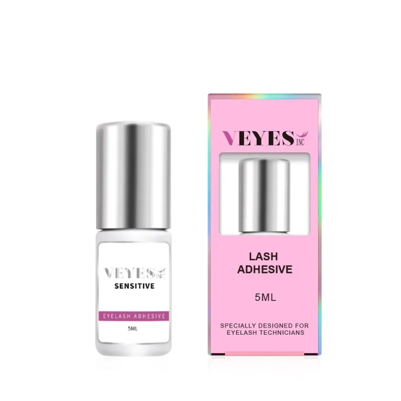 Veyes Inc 5ml/10ml 0,3 giây Keo nối mi Vận chuyển từ Mỹ Veyelash Khối lượng lưu giữ 7 tuần Rõ ràng Chất kết dính mi — image 5