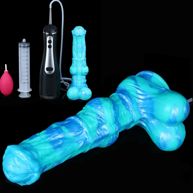 Silikonová elektrická stříkací dilda Fantasy s přísavkou Masážní přístroj prostaty Sexuální hračky s ejakulací penisu pro ženy Muži